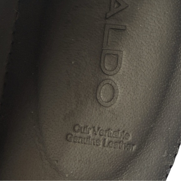 ALDO AMBANI Black Leather Moccasin Loafers Size 13 Black GOTHIC Normcore NWOT - Picture 11 of 14